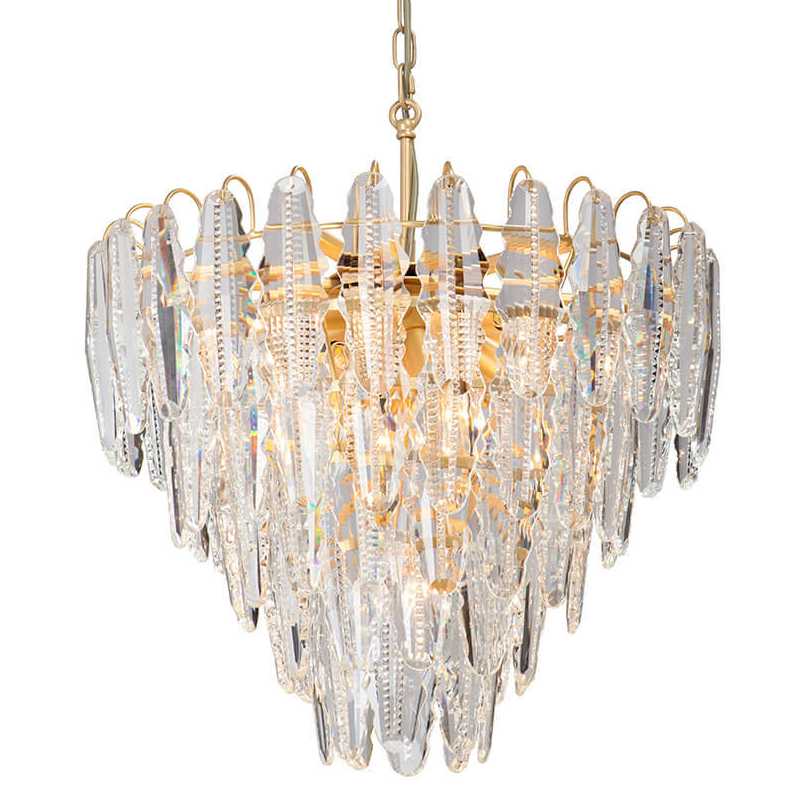 Люстра Maogan Textured Chandelier Золотой Прозрачный (Transparent) в Уфе | Loft Concept 