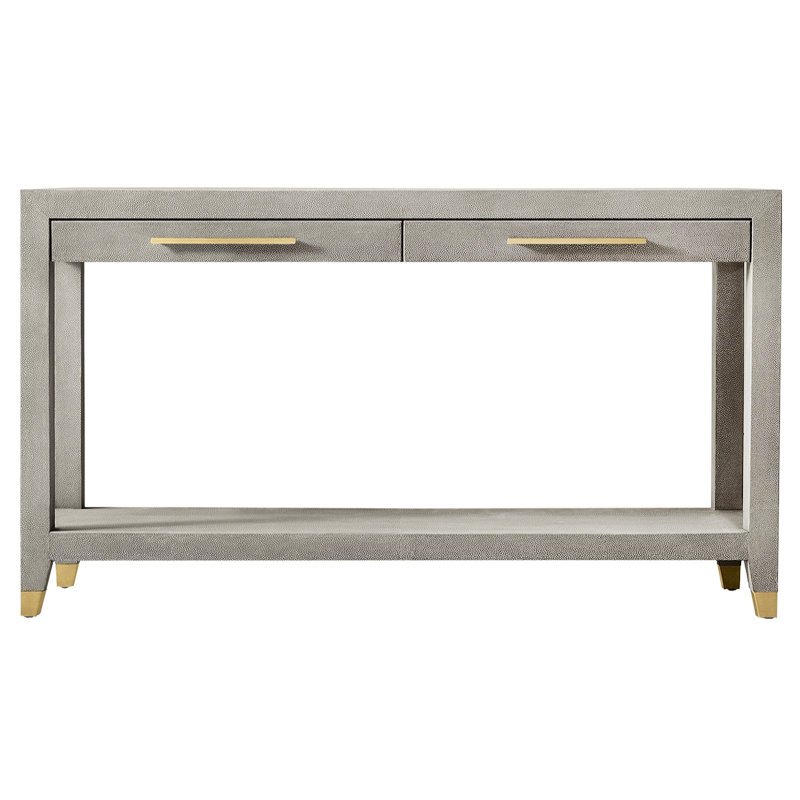 Charles Stingray Texture Console Grey Консоль скат Золотой Серый в Уфе | Loft Concept 