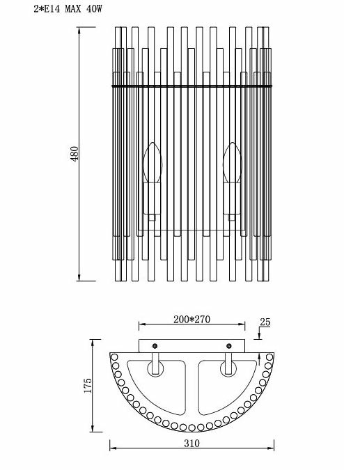 Бра Nembus Chromium Sconces в Уфе