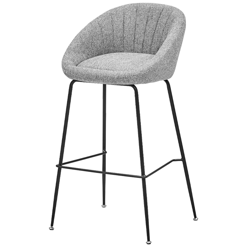 Барный стул Alberto Bar Stool Gray Черный Светло-серый в Уфе | Loft Concept 