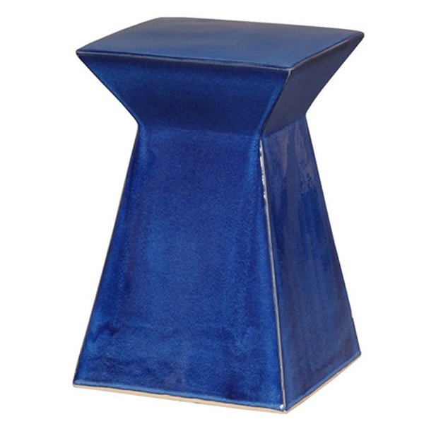 Керамический табурет Upright Garden Stool - Blue Синий в Уфе | Loft Concept 