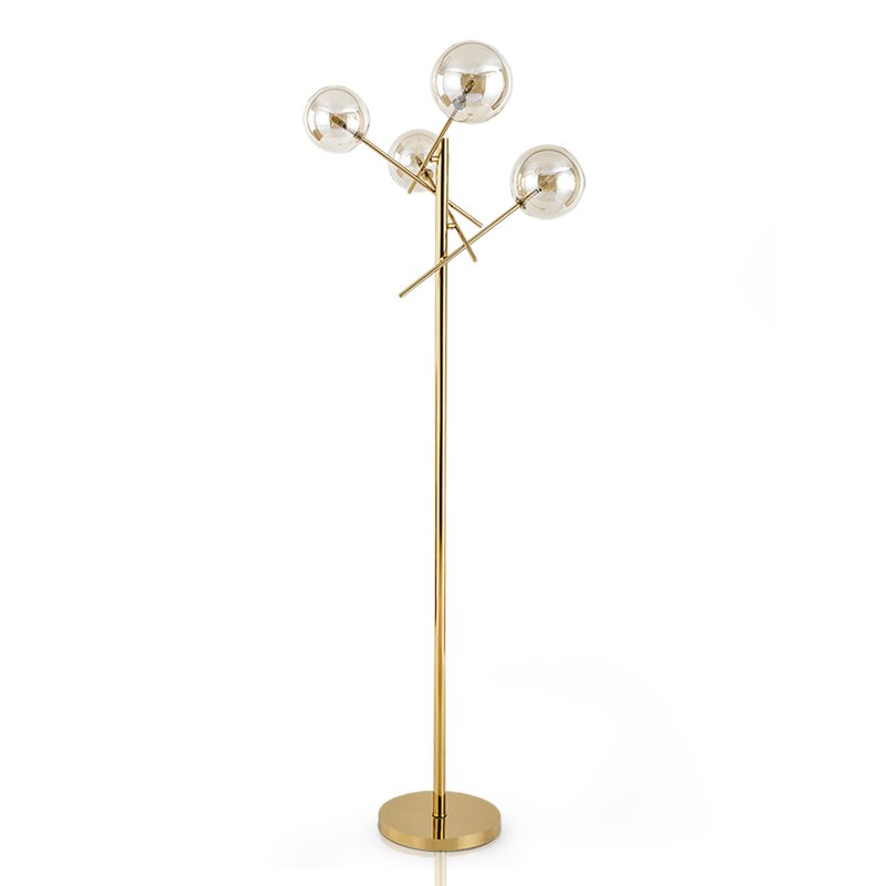 Торшер Gallotti & Radice Bolle floor lamp Золотой Дымчатый (Smoke) в Уфе | Loft Concept 