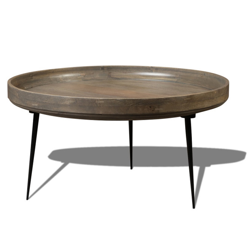 Кофейный стол Davidson Coffee Table platinum 40 Серый Черный в Уфе | Loft Concept 