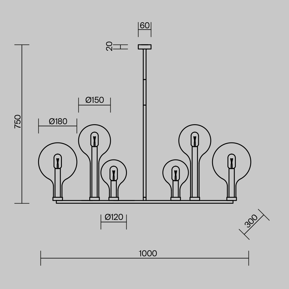 Люстра подвесная Status Е14 в Уфе