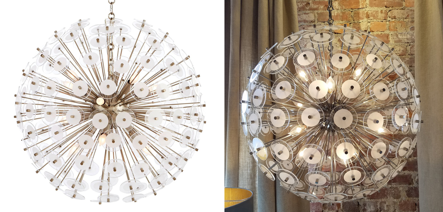 Люстра White Disco Glass Sputnik Chandelier 56 - фото