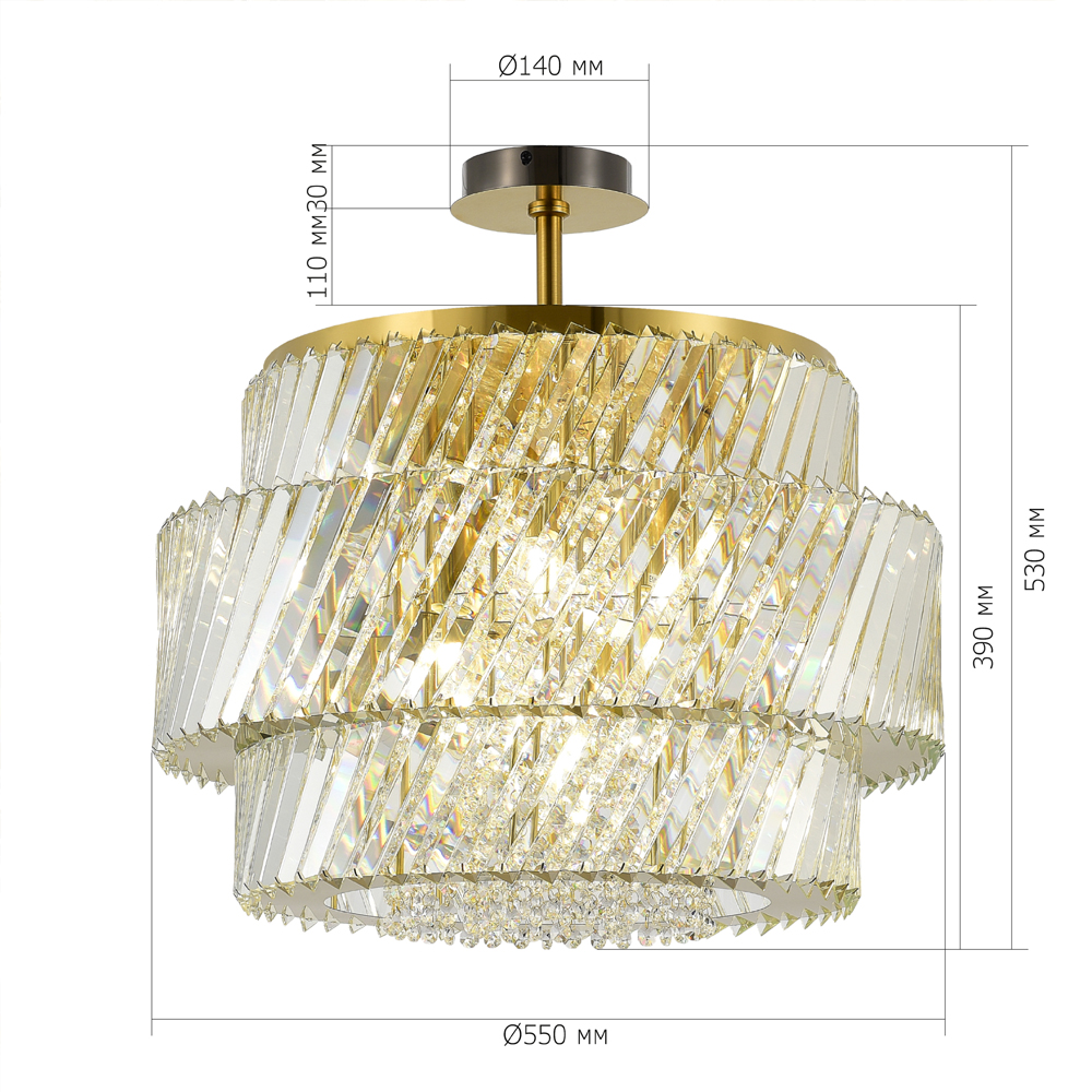 Потолочный светильник в классическом обрамлении Light Connoisseurs Beauty в Уфе