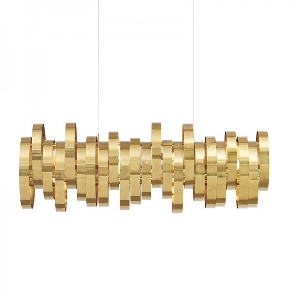 Люстра Brass Belts Chandelier Латунь в Уфе | Loft Concept 