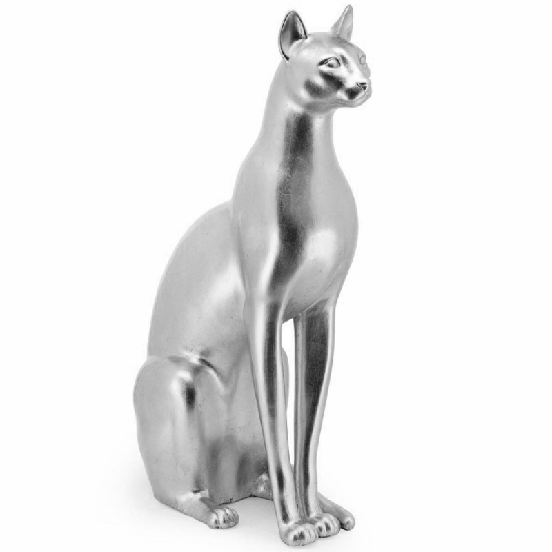 Статуэтка Abhika Egyptian Cat Silver Серебряный в Уфе | Loft Concept 