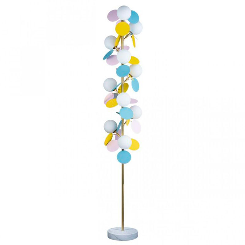 Торшер MATISSE Floor Lamp multicolor Мульти Золотой Белый в Уфе | Loft Concept 