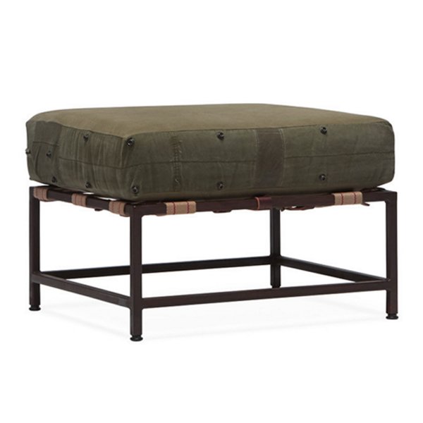 Оттоманка  Olive Military Fabric Ottoman Оливковый в Уфе | Loft Concept 