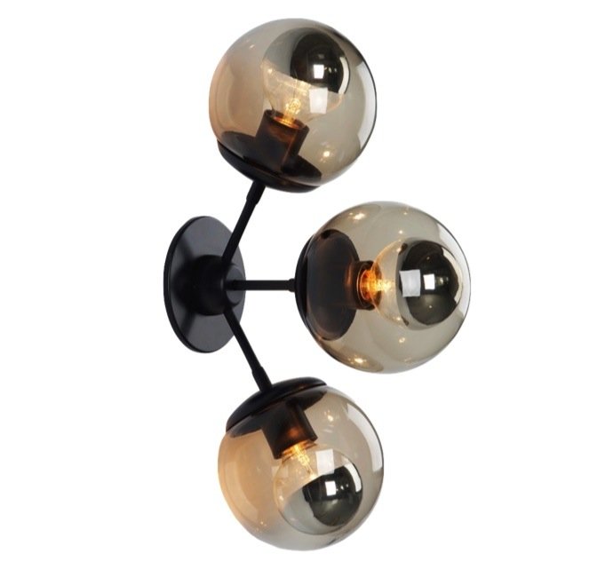 бра Modo Sconce 3 Globes Черный в Уфе | Loft Concept 