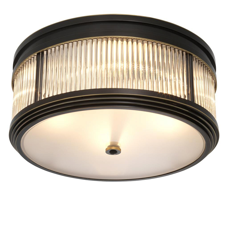 Потолочный светильник Темная бронза Dark bronze Disk Ceiling Lamp Темная бронза Прозрачное Стекло Потолочный светильник Темная бронза Dark bronze Disk Ceiling Lamp Темная бронза Прозрачное Стекло в Уфе | Loft Concept
