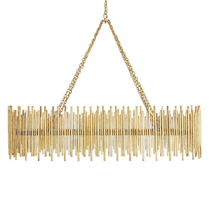 Люстра Arteriors PRESCOTT OVAL CHANDELIER Золотой в Уфе | Loft Concept 