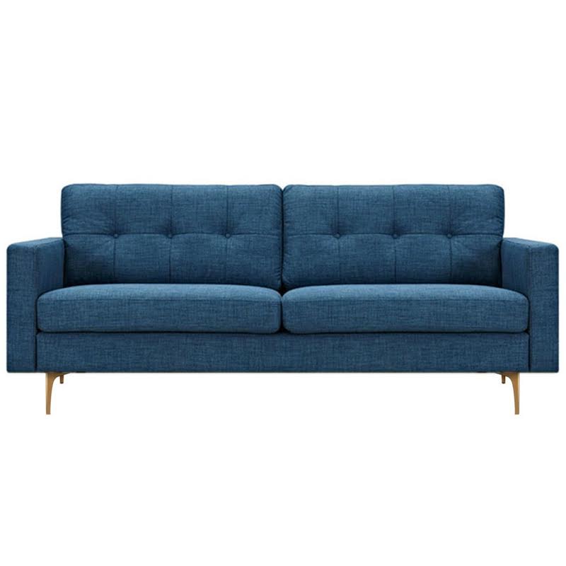 Диван Stone Blue Greta Sofa Диван синий лен Синий в Уфе | Loft Concept 