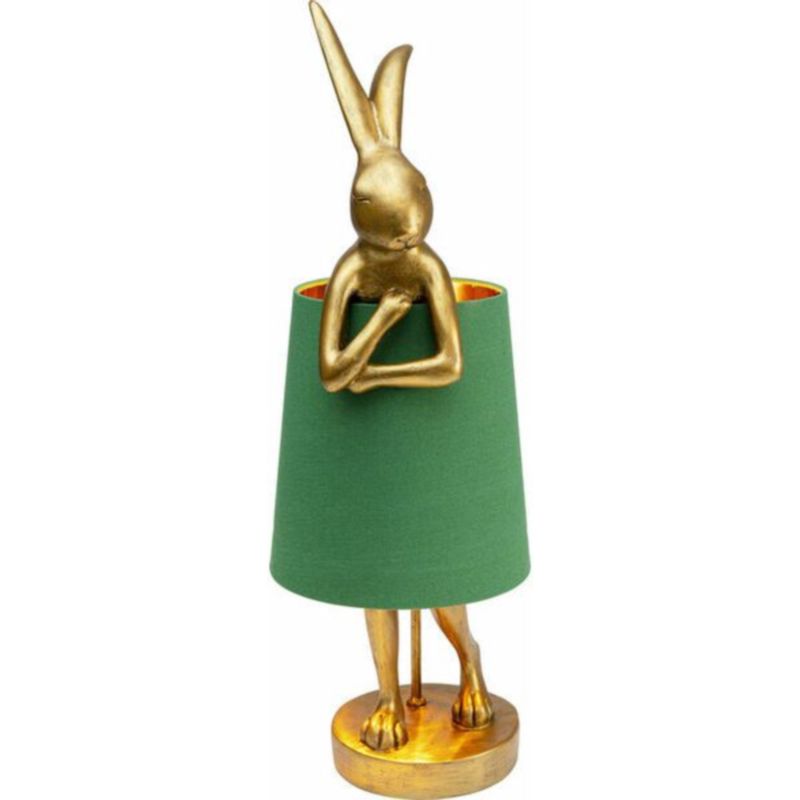 Настольная лампа Golden Hare/ green lampshade Золотой Зеленый в Уфе | Loft Concept 