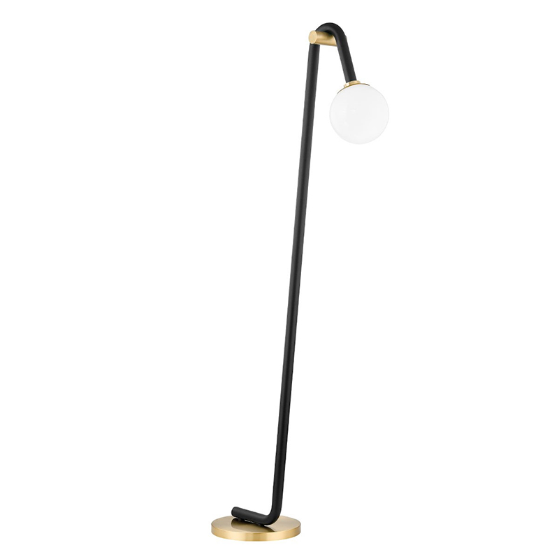 Торшер Paulson floppy floor lamp gold Черный Золотой в Уфе | Loft Concept 