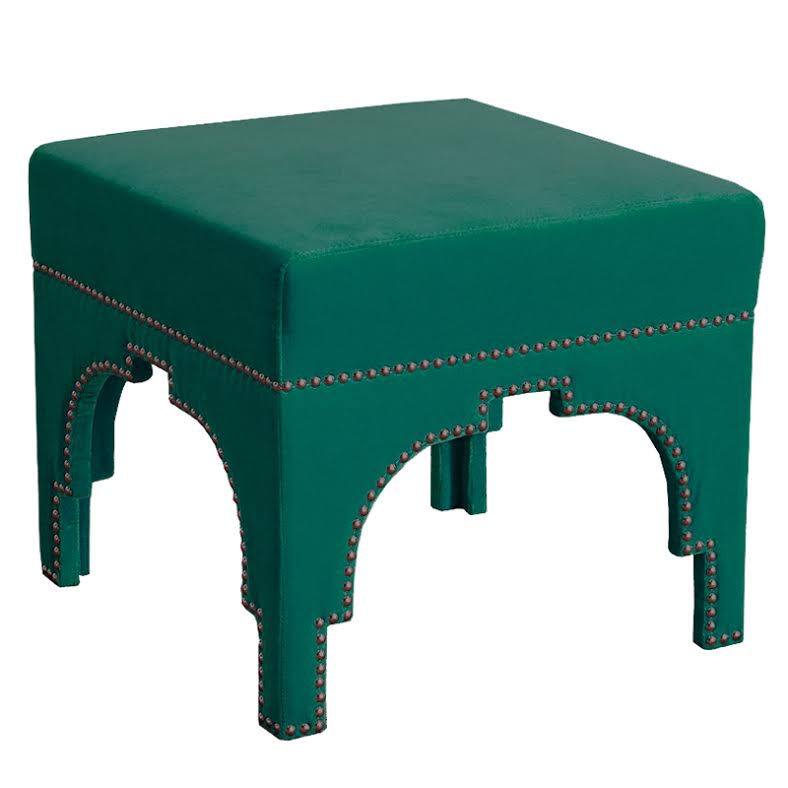 Raelynn Velvet Ottoman Изумрудный в Уфе | Loft Concept 