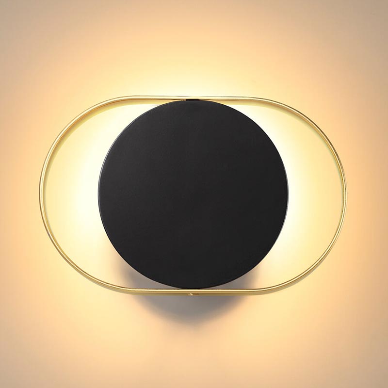 Бра Globo Ocular Sconce Oval Black Золотой Черный в Уфе | Loft Concept 