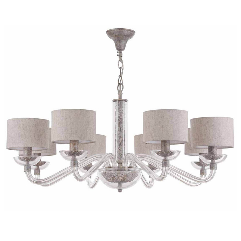 Люстра Sabella Light Chandelier 8 lamp Серый в Уфе | Loft Concept 