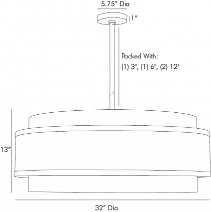 Люстра Arteriors UTTERSON CHANDELIER в Уфе