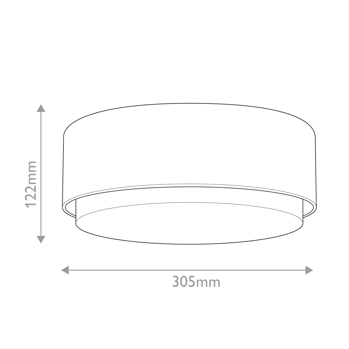 Потолочный светильник круглой формы с белым матовым плафоном Hinkley в Уфе