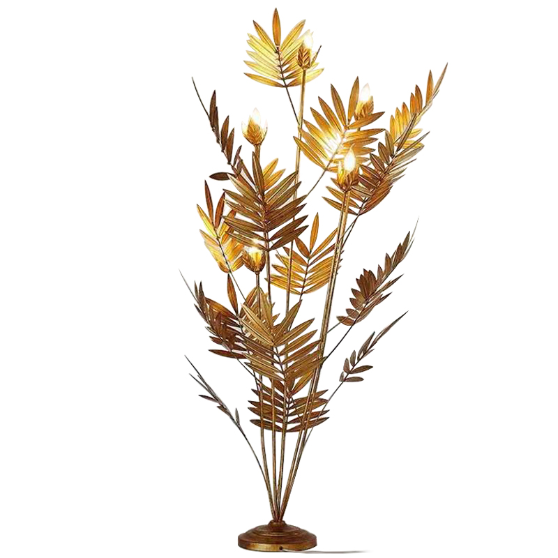 Торшер Palm Leaves Gold Las Palmas Floor Lamp Золотой в Уфе | Loft Concept 