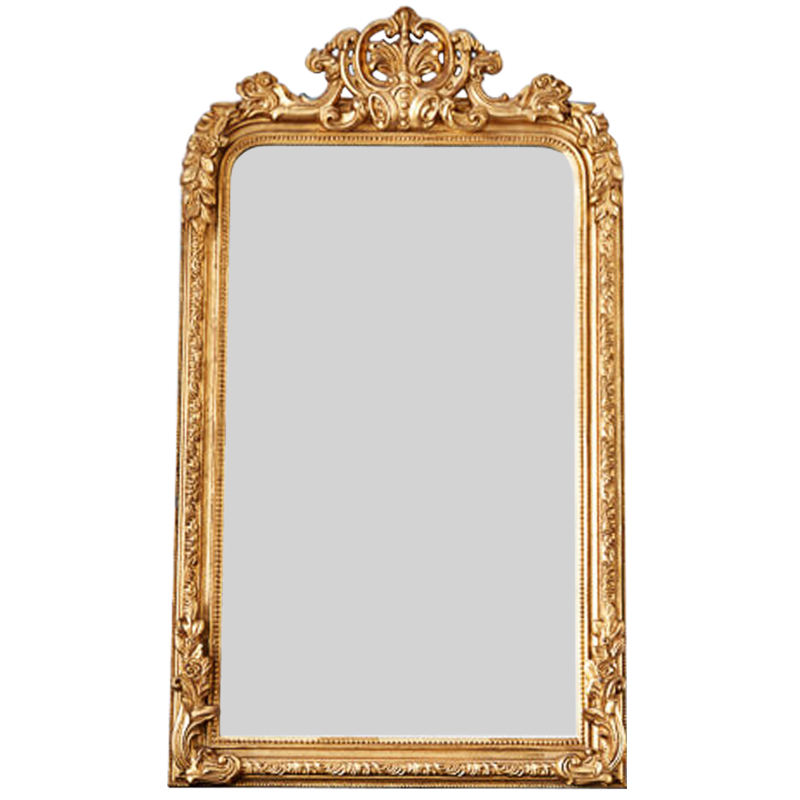 Зеркало Aged Gold Mirror Винтажное Светлое Золото Античное зеркальное стекло в Уфе | Loft Concept 