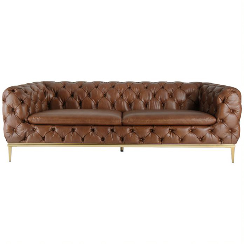 Диван Dorsten Sofa brown leather Коричневый в Уфе | Loft Concept 