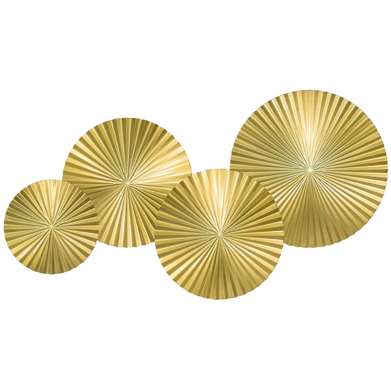 Арт-объект Apollo Gold Wall Plaque Disc 4 Золотой в Уфе | Loft Concept 