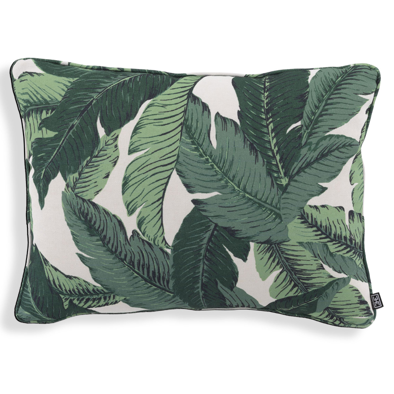 Подушка Eichholtz Pillow Mustique s Белый Зеленый в Уфе | Loft Concept 