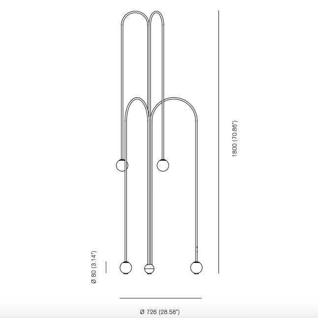 Торшер Michael Anastassiades Fontana Amorosa Crossette в Уфе