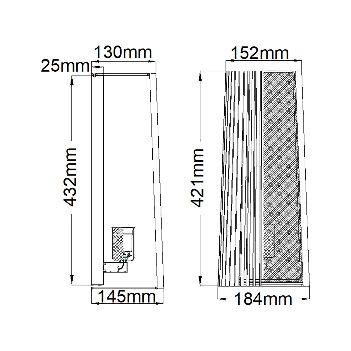 Бра с черными вертикальными линиями Kichler в Уфе