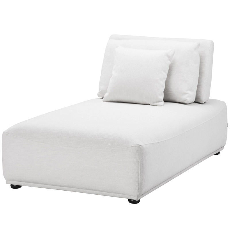 Кресло Eichholtz Chaise Longue Mondial white Белый Черный в Уфе | Loft Concept 