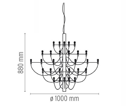 Люстра Flos 2097 50 Brass в Уфе