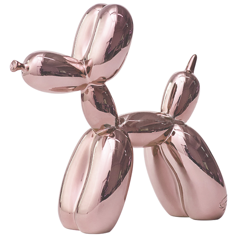 Статуэтка Jeff Koons Balloon Dog Chrome Pink Розовое золото в Уфе | Loft Concept 