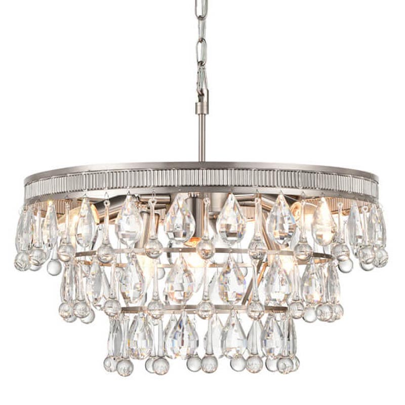 Люстра Freude Chandelier 50 Прозрачный (Transparent) Никель Сатин в Уфе | Loft Concept 