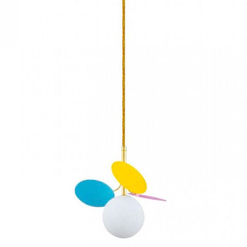 Подвесной светильник MATISSE Pendant One multicolor Мульти Золотой Белый в Уфе | Loft Concept 