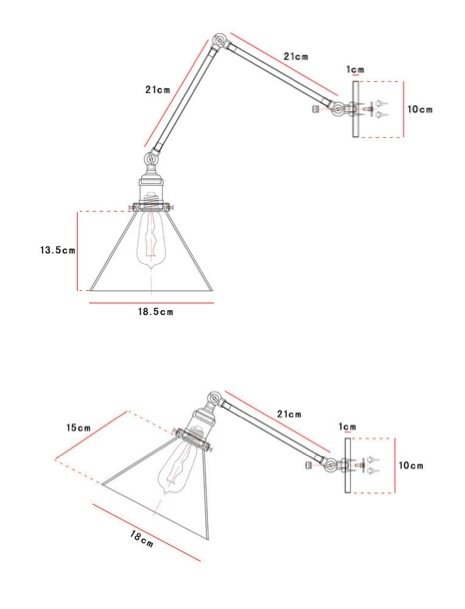 Бра Gloce Cone Shade Loft Industrial Glass в Уфе