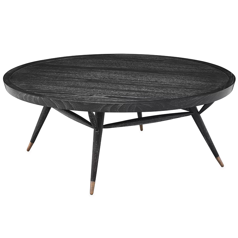 Кофейный стол Eichholtz Coffee Table Phoenix Черный Латунь в Уфе | Loft Concept 