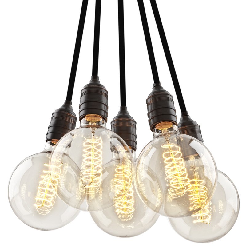Подвесной светильник Lamp Vintage Bulb Holder 5 Винтажная латунь в Уфе | Loft Concept 