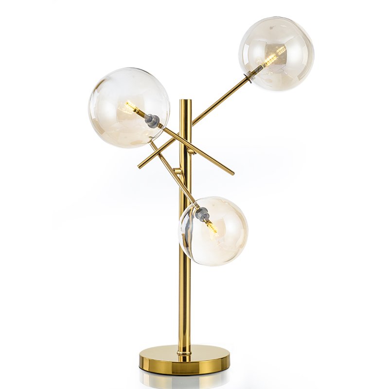 Настольная лампа Gallotti & Radice Bolle Table lamp Золотой Дымчатый (Smoke) в Уфе | Loft Concept 