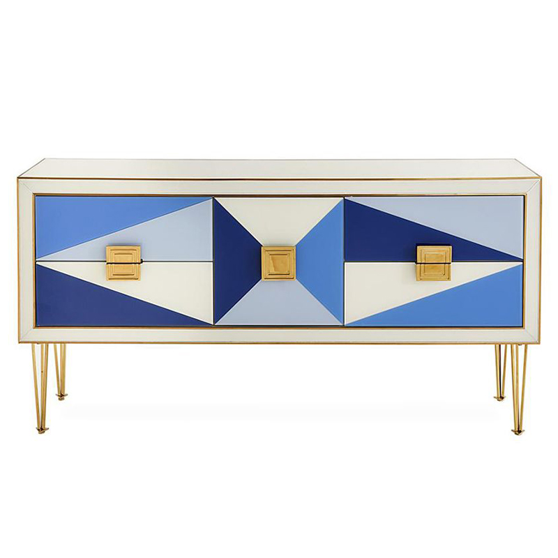 Комод JONATHAN ADLER HARLEQUIN CREDENZA - BLUE Мульти в Уфе | Loft Concept 