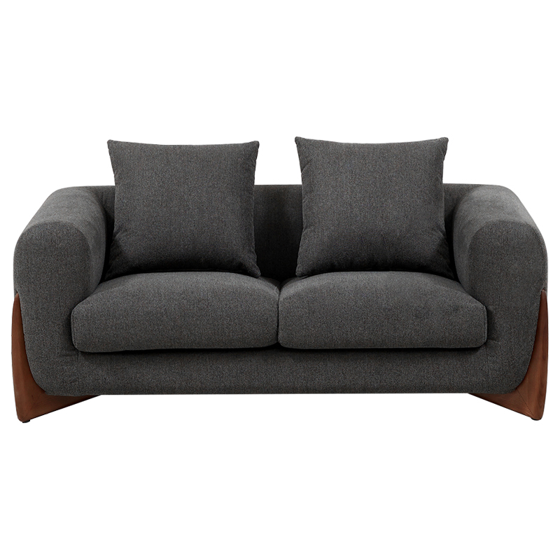 Диван Cuthbert Dark Gray Sofa Серый Коричневый в Уфе | Loft Concept 