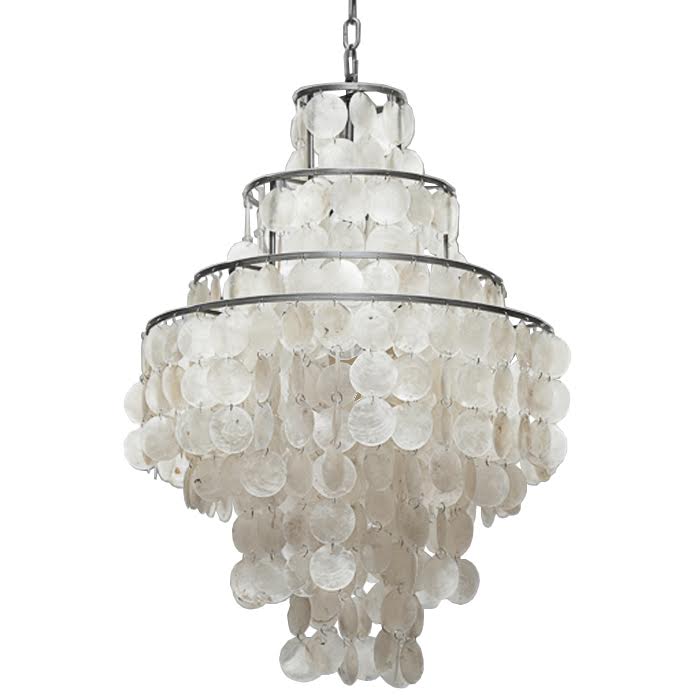 Люстра SHELL Chandelier 50 Белый в Уфе | Loft Concept 