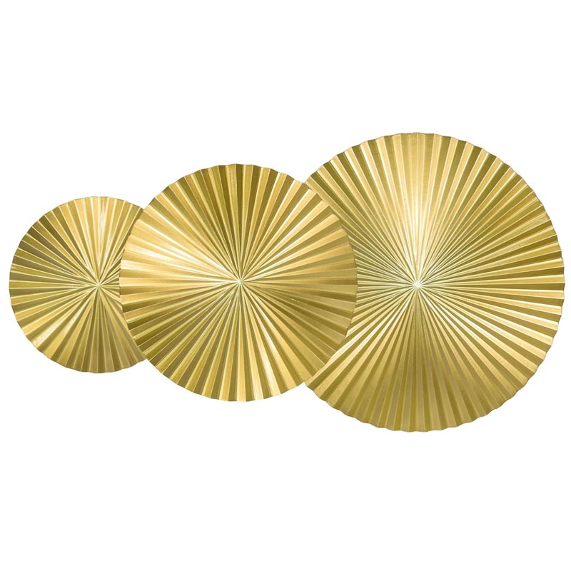 Арт-объект Apollo Gold Wall Plaque Disc 3 Золотой в Уфе | Loft Concept 