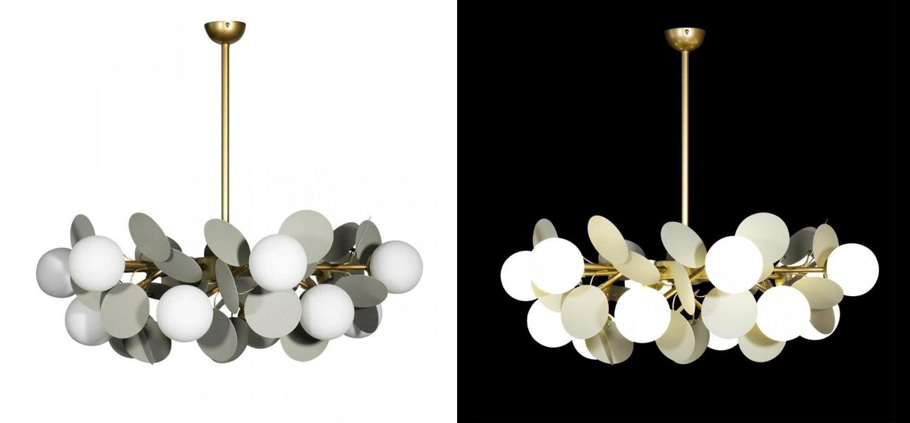 Люстра MATISSE Chandelier Gray 12 ламп - фото №1