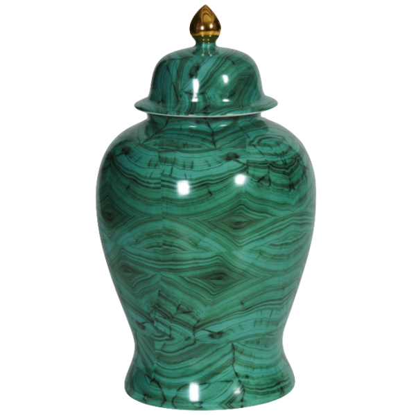 Ваза с крышкой Malachite Vase Малахит в Уфе | Loft Concept 