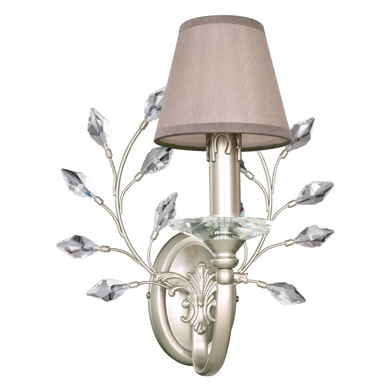 Бра Loretta Sconce grey Серый Прозрачный Белое золото винтаж в Уфе | Loft Concept 