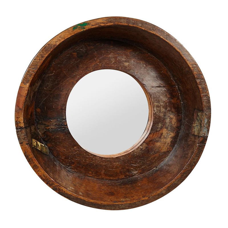 Зеркало Antique Indian Mango Wood Mirror Коричневый в Уфе | Loft Concept 