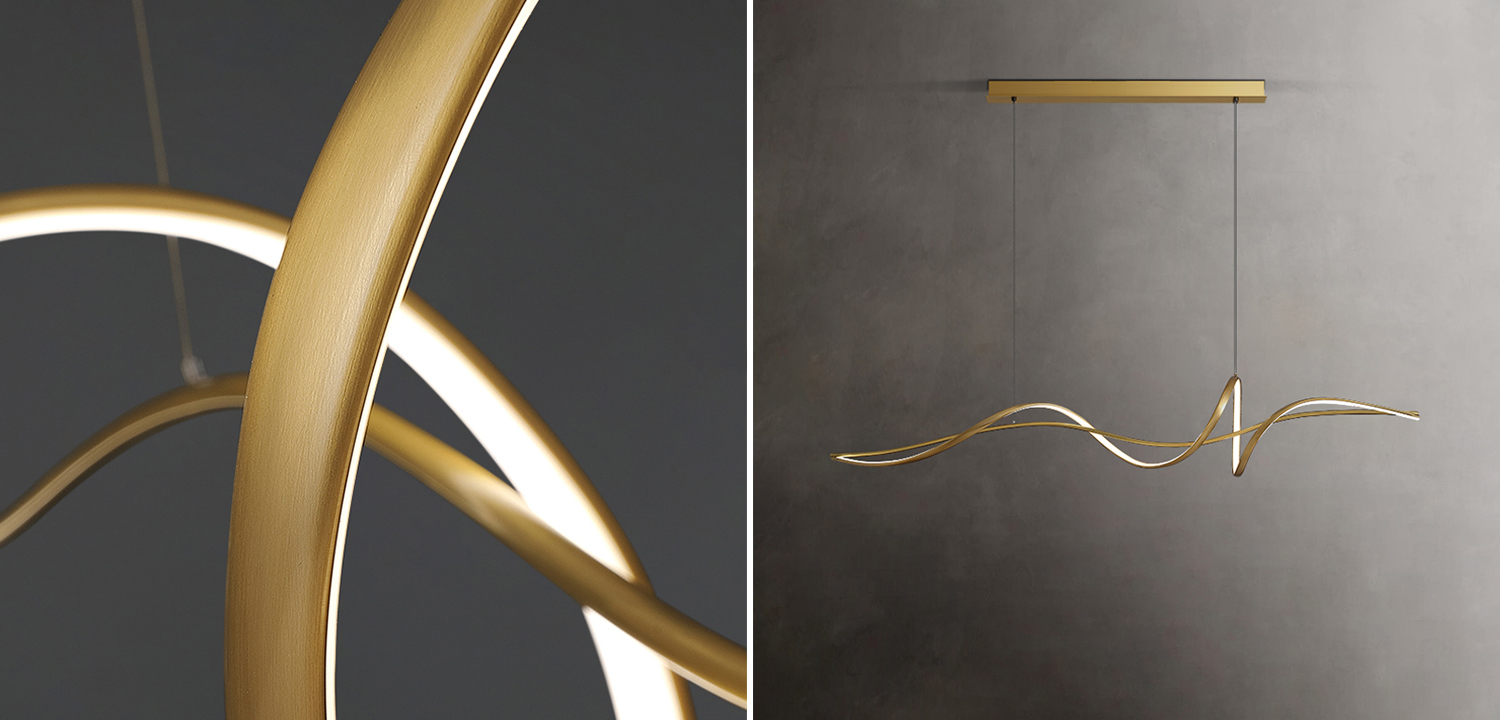 Cветодиодный светильник с замкнутым спиралевидным корпусом ESKILD LONG - фото